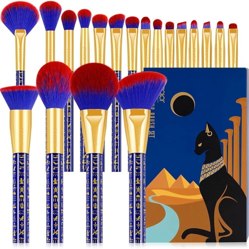 🆕 Makeup Brushes 19Pcs Ancient Egyptian Premium Foundation Contour Blush Liner